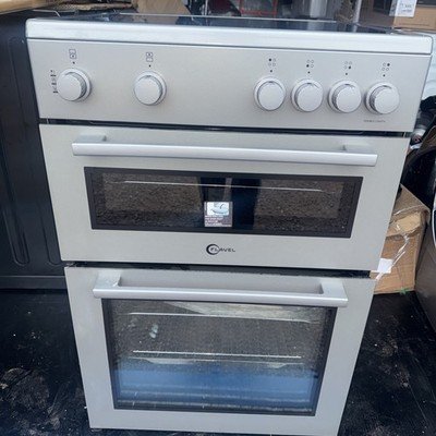 Graded FLAVEL MF60CTS 60 cm Electric Ceramic Cooker - Silver RRP £379 K84