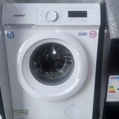 Comfee CFE10EW60/W Freestanding Washing Machine,6KG Load,Heat Wash 90℃,Ultra