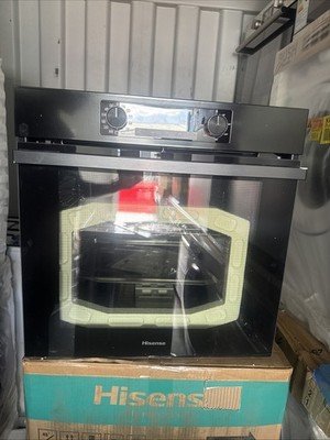 Hisense Electric Single Oven - Black - A+ Rated BI64211PB With AIRFRY